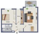 Sicher vermieten oder selbst genießen – 2-Zimmer-Wohnung in gefragter Lage! - Grundriss